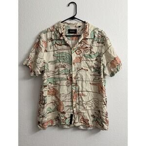 Deus Ex Machina Dean Lemonde Shirt Men's Size L Short Sleeve